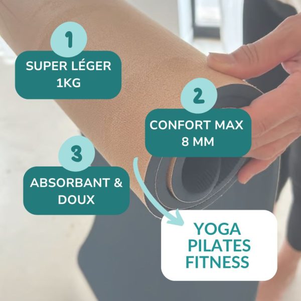 Tapis de yoga et Pilates Confort Yogom bénéfices produits