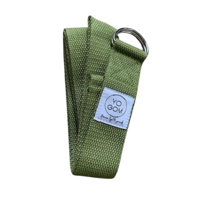 Sangle d'étirement yoga kaki