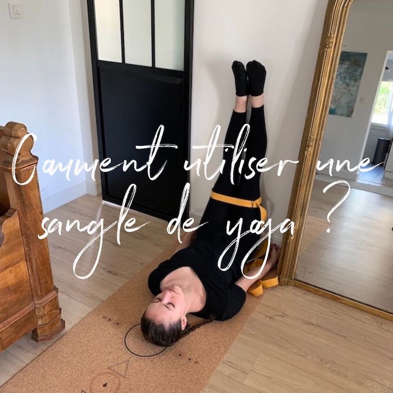 Sangle De Yoga Tumaz 8 Pieds - Bleue - Avec Anneau En D - Neuve