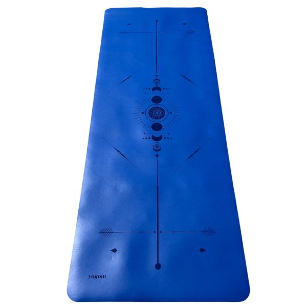 Tapis de yoga antidérapant Star Totem Bleu électrique Yogom