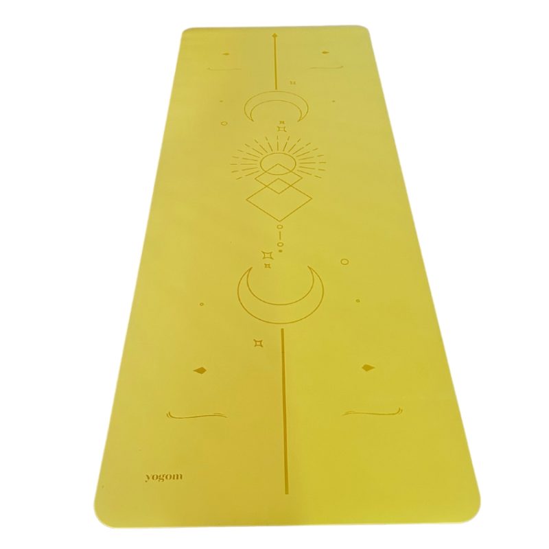 Tapis de yoga Star Soleil Jaune