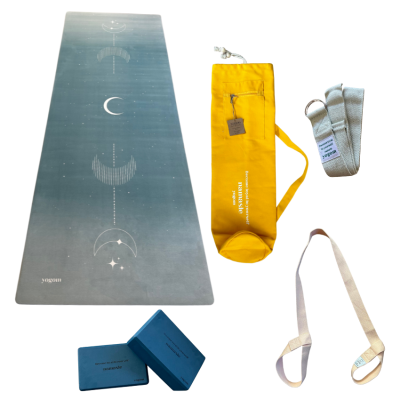 Pack tapis de yoga et accessoires Yogom