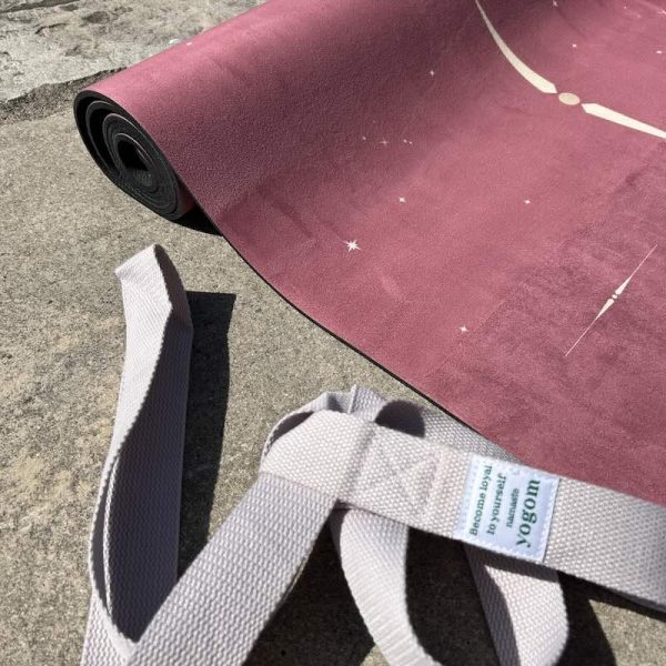 Tapis de yoga Fitness Performance Lune rose focus matière