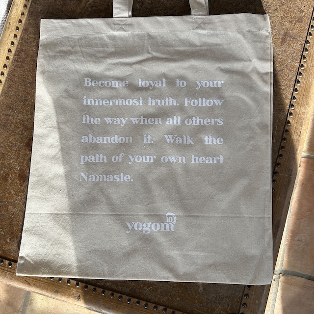 Tote bag 10 ans de yoga Yogom