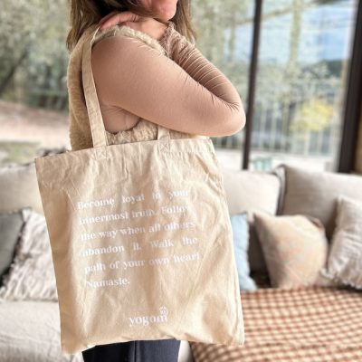 Tote bag 10 ans de yoga Yogom