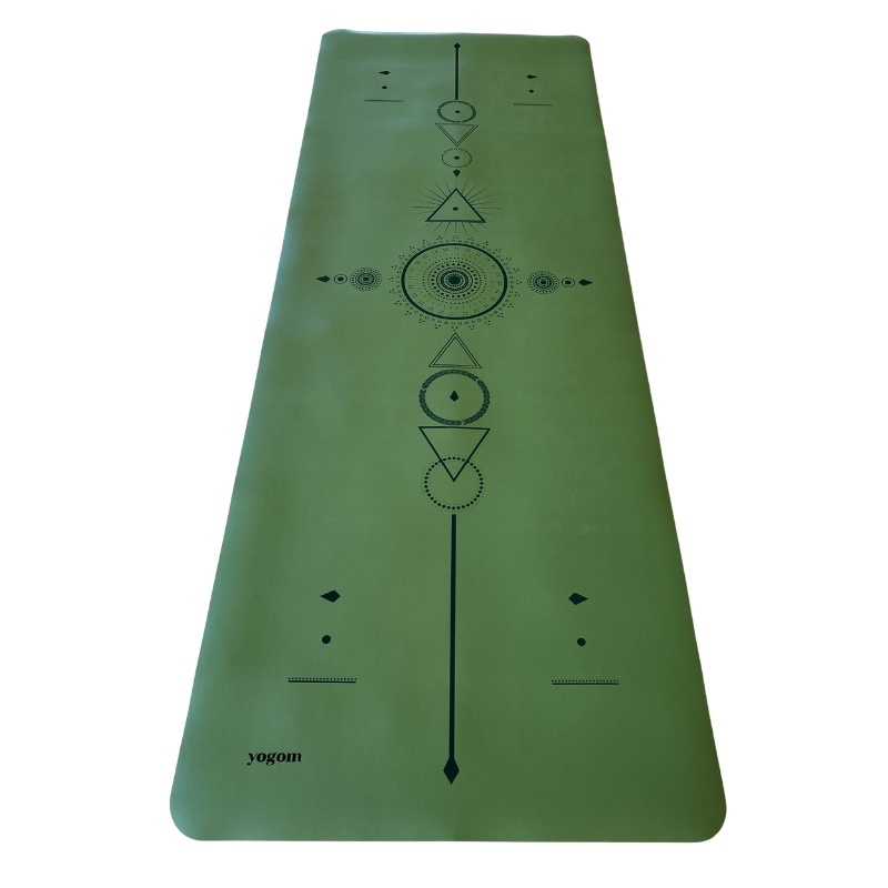 Tapis de yoga Star Samadhi kaki Yogom