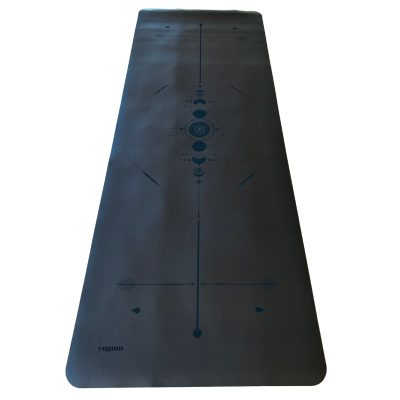Tapis de yoga Star Totem. noir Yogom