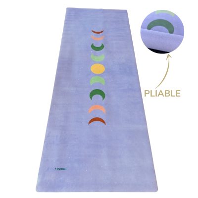 Tapis de yoga de voyage Lune parme Yogom