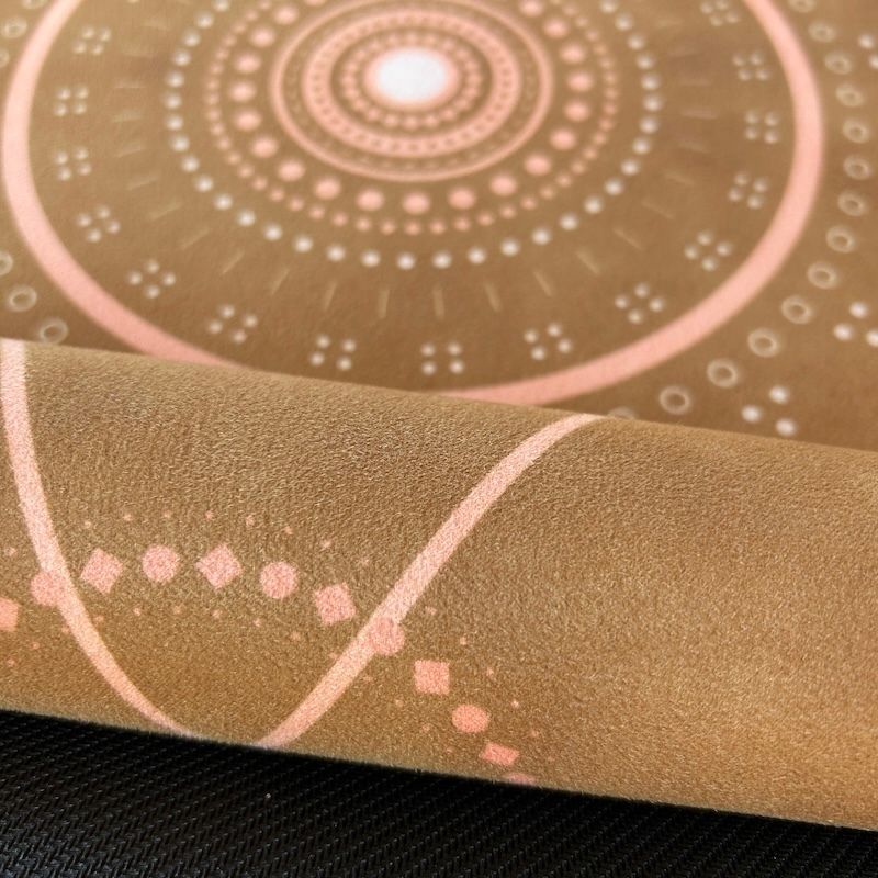 Tapis de yoga de voyage Samadhi ocre Yogom