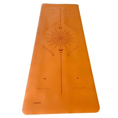 Tapis de yoga Star Astra orange Yogom