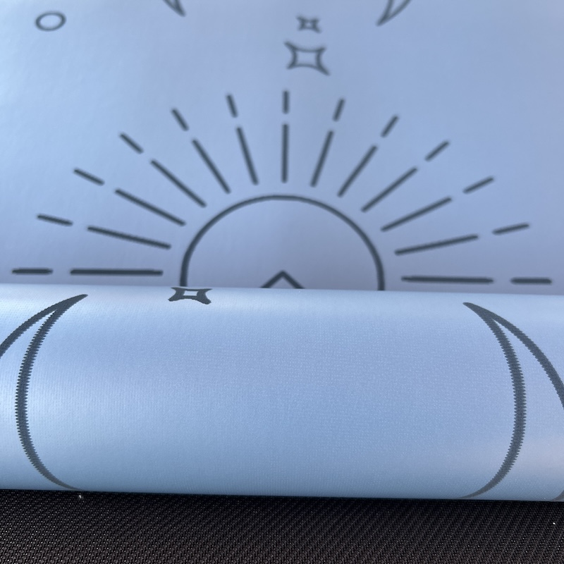 Tapis de yoga Star Solaire bleu Yogom