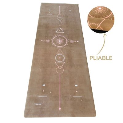 Tapis de yoga de voyage Samadhi ocre Yogom