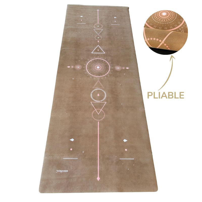 Tapis de yoga de voyage Samadhi ocre Yogom
