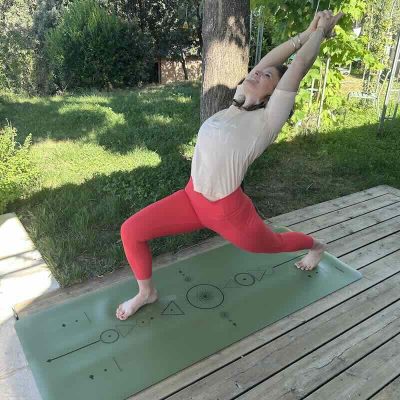 Tapis de yoga Star Samadhi kaki Yogom Tapis de yoga Star Samadhi kaki Yogom