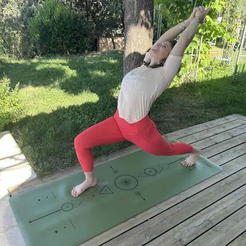 Tapis de yoga Star Samadhi kaki Yogom