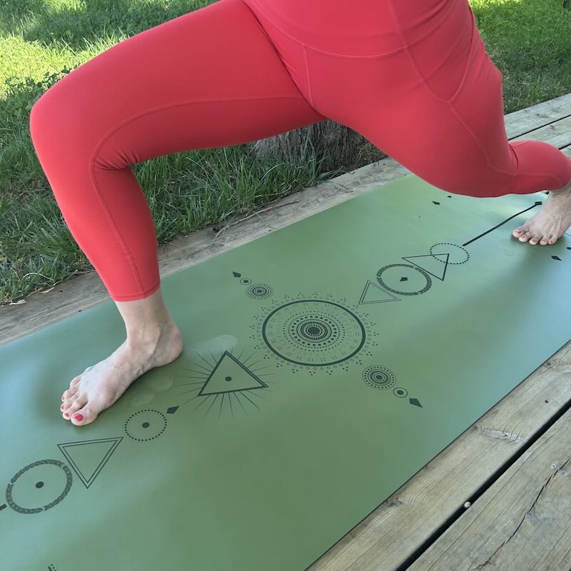 Tapis de yoga Star Samadhi kaki Yogom
