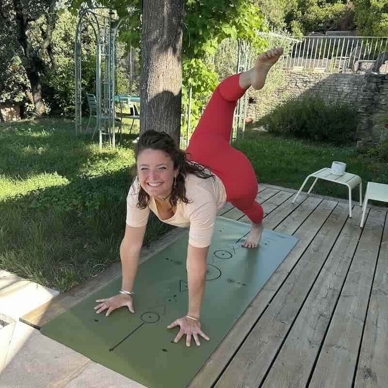 Tapis de yoga Star Samadhi kaki Yogom