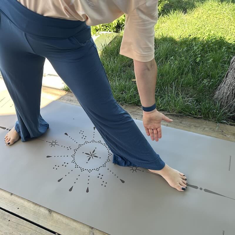 Tapis de yoga Star Surya taupe Yogom